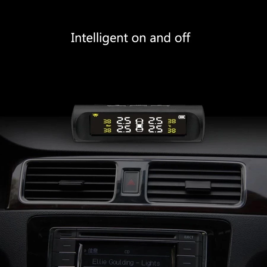 Cảm Biến Xe TPMS Năng Lượng Mặt Trời - Màn Hình Kỹ Thuật Số