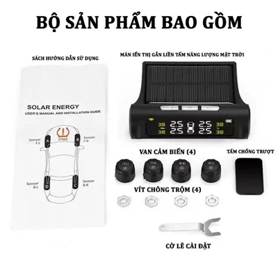 Cảm Biến Áp Suất Lốp - Cảnh Báo Giọng Nói Tiếng Việt