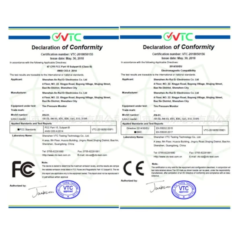 Cảm biến áp suất lốp TPMS Carcare màn hình led màu van ngoài