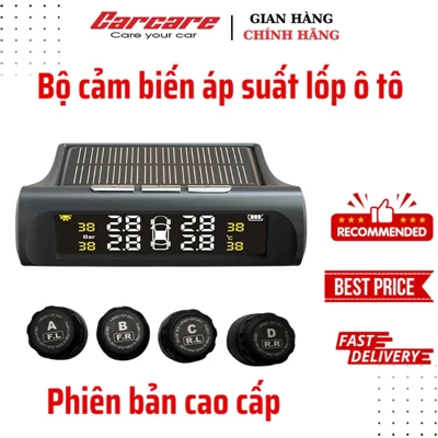 Cảm biến áp suất lốp TPMS Carcare màn hình led màu van ngoài
