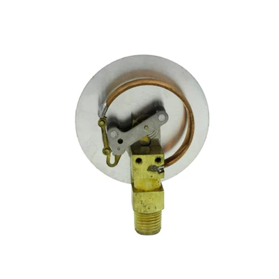 Đồng hồ đo áp suất hơi mặt 63mm, chân ren dưới (chân đứng)