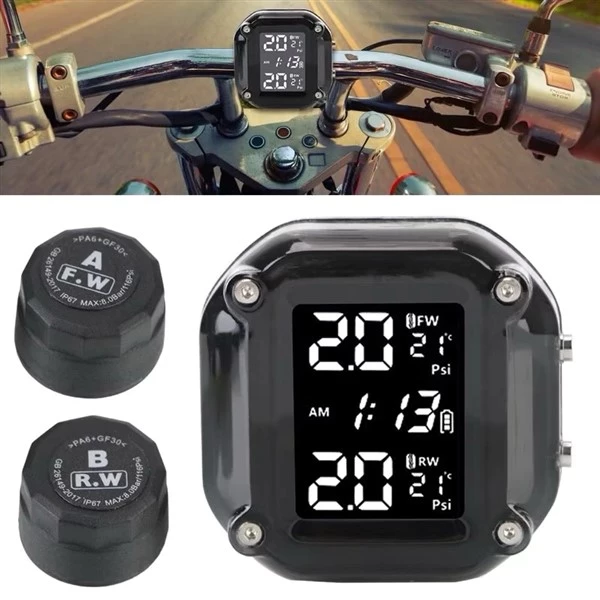 Đồng hồ đo áp suất lốp xe máy TPMS chính hãng 
