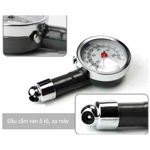 Đồng hồ đo áp suất lốp chô ô tô, xe máy