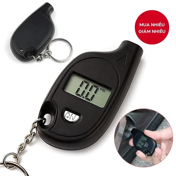 Máy dò áp suất lốp mini - màn hình LCD - dạng móc khoá