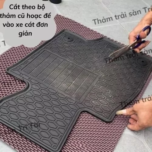 Thảm Lót Sàn Cao Su Chống Trơn Trượt Tự Cắt Theo Xe