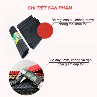 Thảm Lót Sàn Cao Su Chống Trơn Trượt Tự Cắt Theo Xe