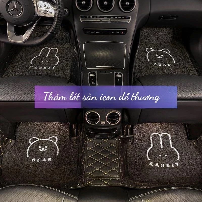 Thảm Lót Sàn Rối Cao Cấp Chống Trơn Trượt Họa Tiết Ngộ Nghĩnh