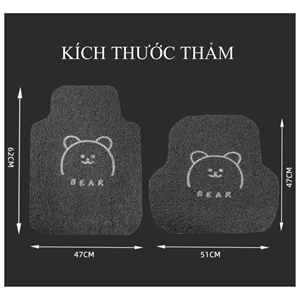 Thảm Lót Sàn Rối Cao Cấp Chống Trơn Trượt Họa Tiết Ngộ Nghĩnh