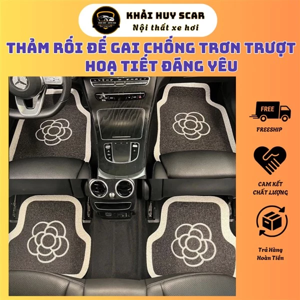 Thảm Lót Sàn Rối Cao Cấp Chống Trơn Trượt Họa Tiết Ngộ Nghĩnh