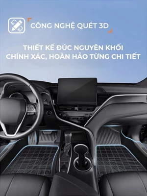Thảm lót sàn ô tô TPE tràn viền bậc cửa, bao trọn thành xe